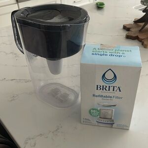 Brita and 2 refillable filters